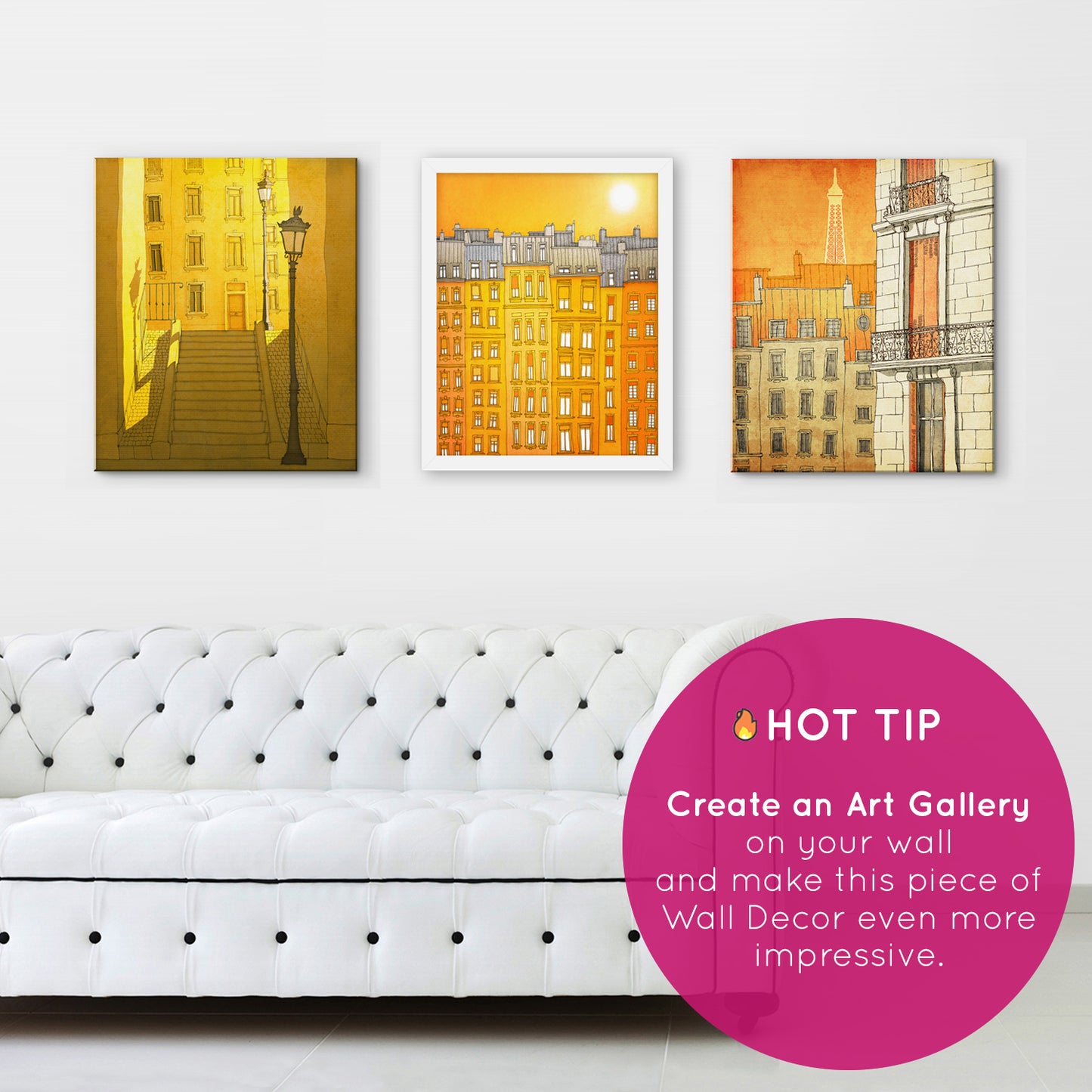 La Creperie (yellow) - Canvas Art Print