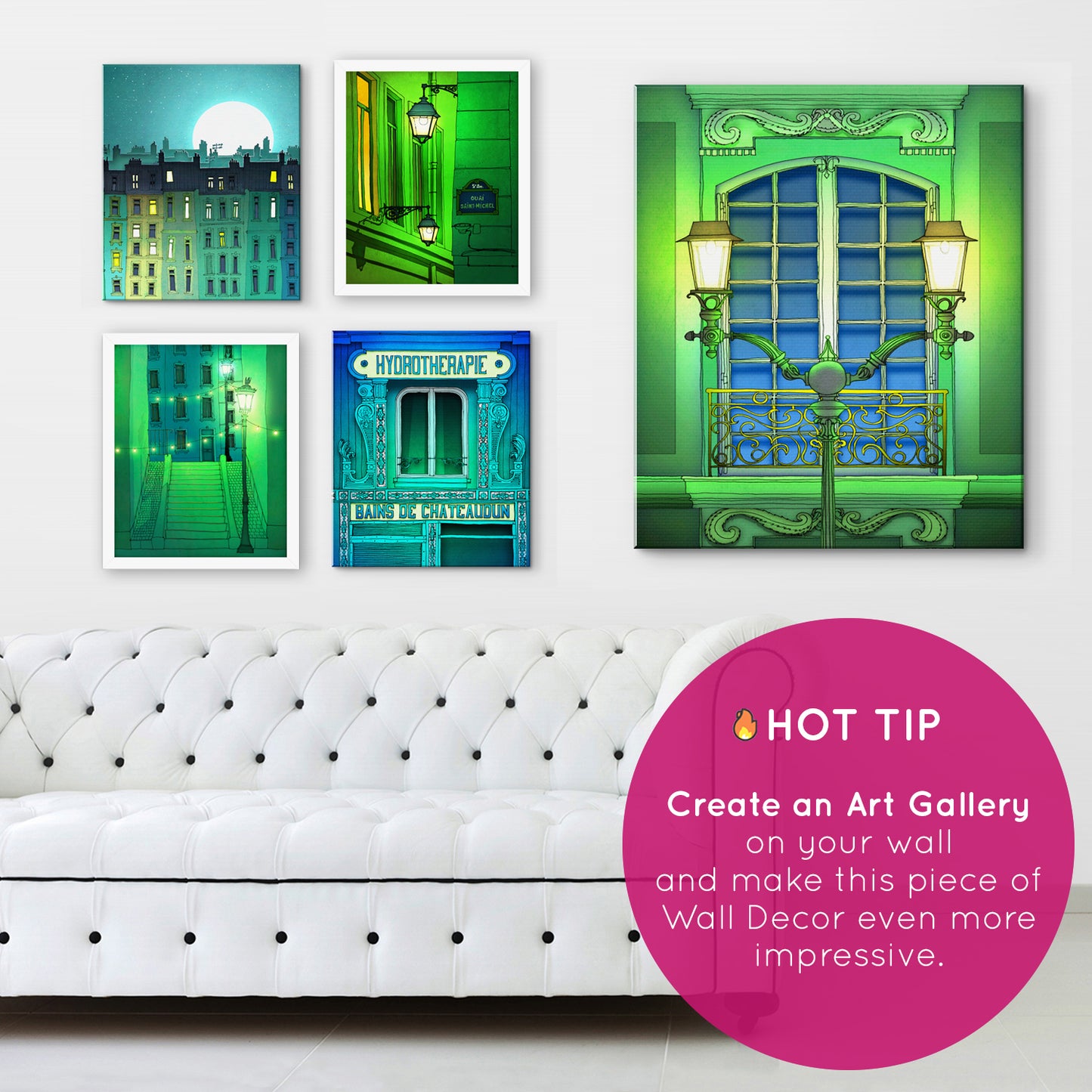 Fight for the light (green) - Canvas Art Print