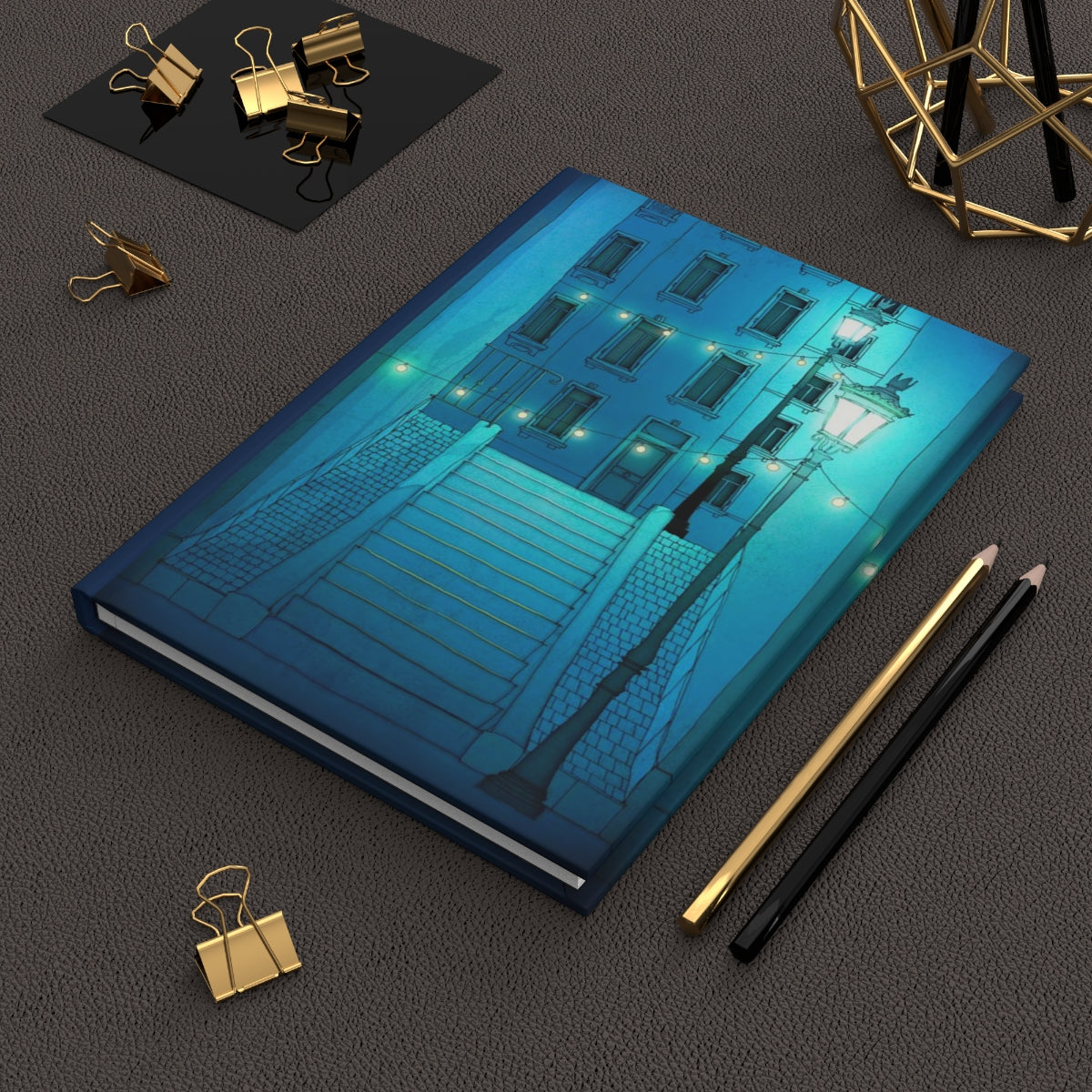 Night walking (blue) - Paris Art Journal No.21