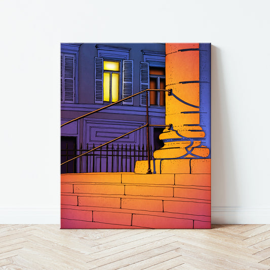 The midnight visitor - Canvas Art Print