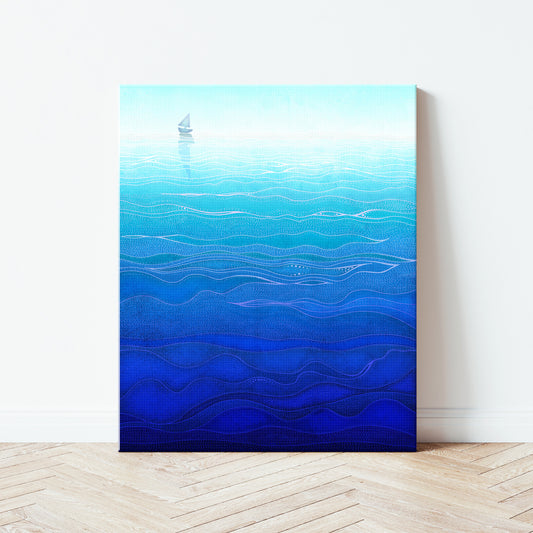 Lonely way - Canvas Art Print
