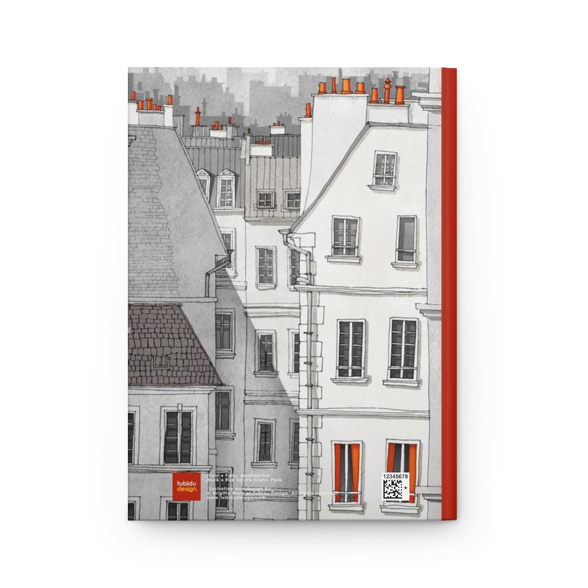 Rue St Croix & Paris Montmartre (white) - Paris Art Journal No.38