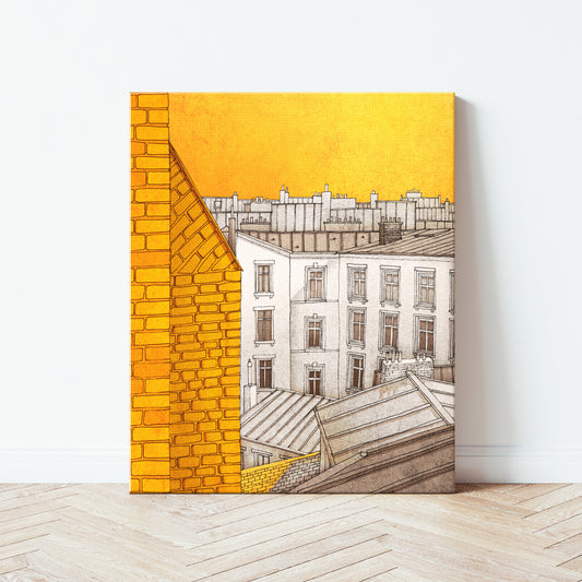 Sunny day in Paris - Canvas Art Print