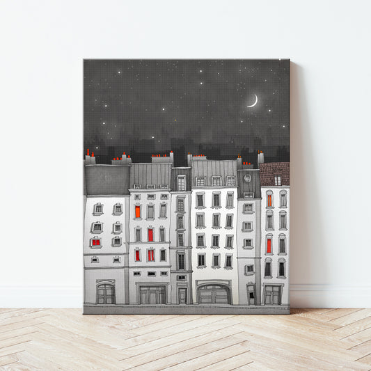 You are not alone (black and white) - Canvas Art Print