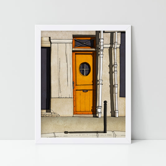 The secret door - Framed Art Print
