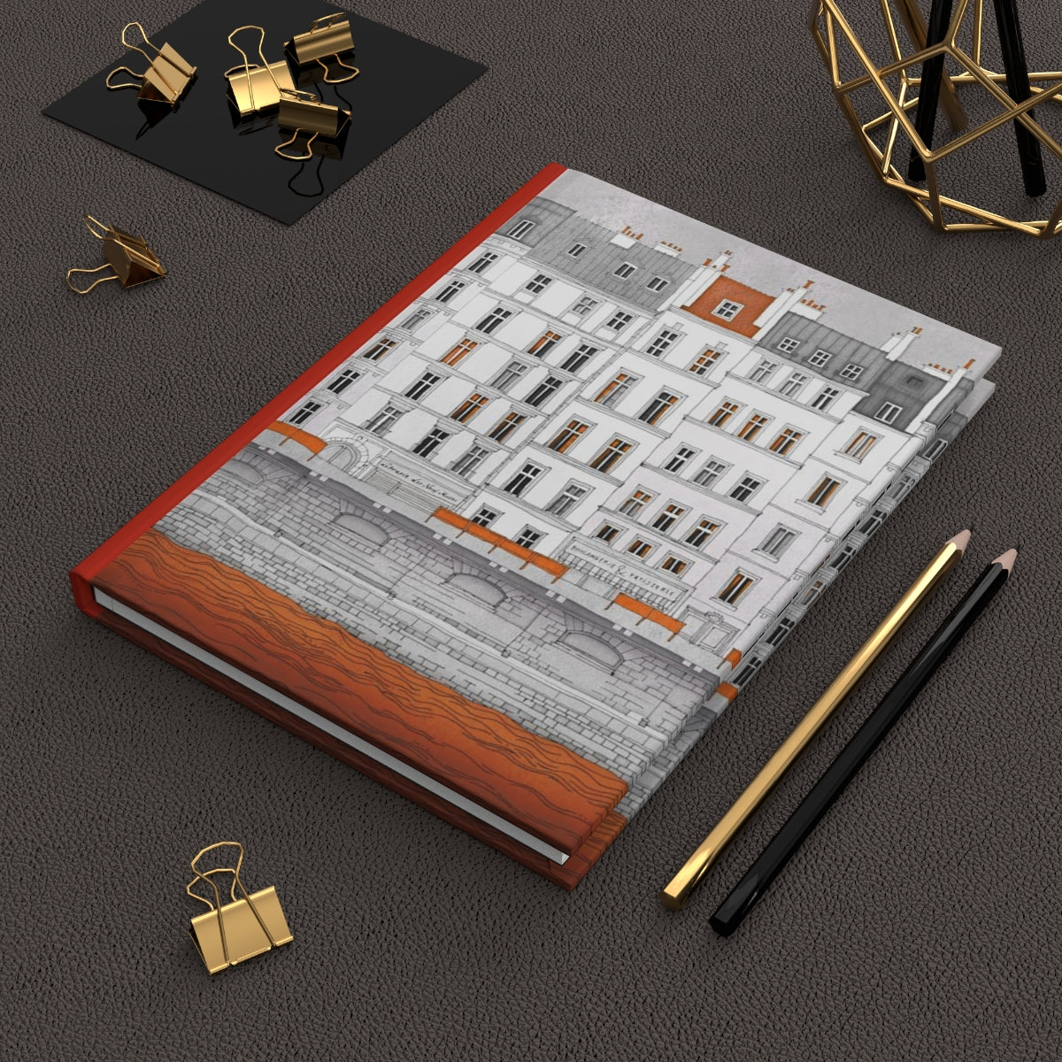 Walk along the Seine (red) - Paris Art Journal No.29