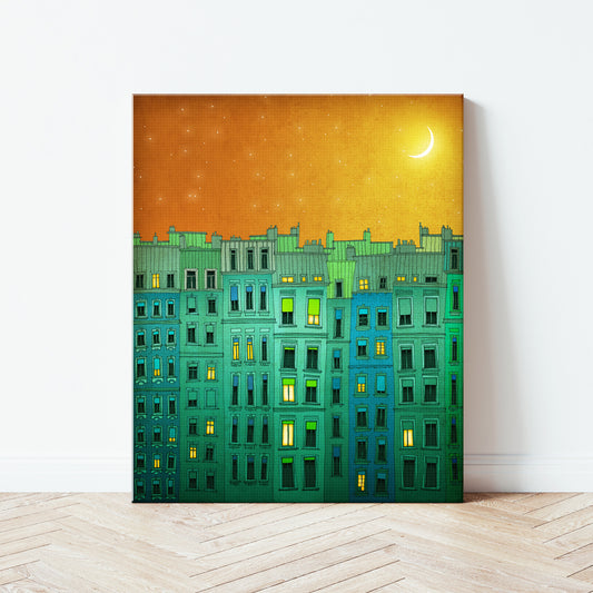 Golden night - Canvas Art Print