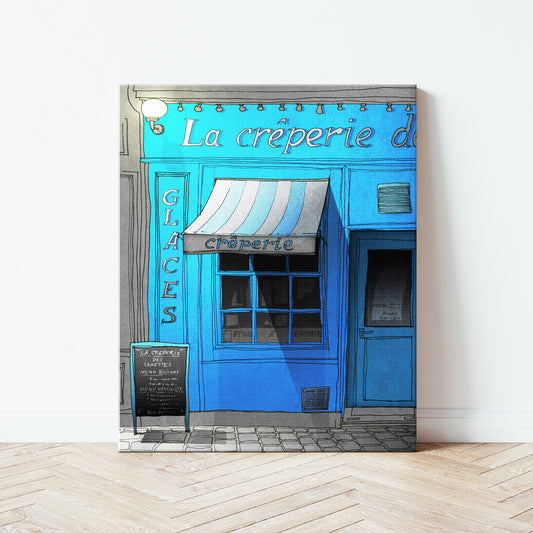 Closing time (blue) - Canvas Art Print