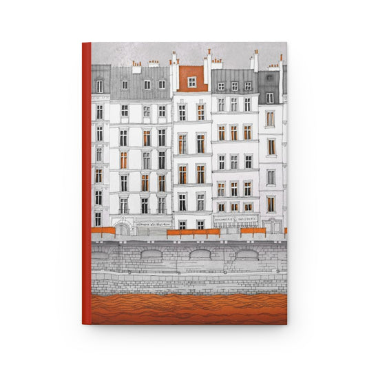 Walk along the Seine (red) - Paris Art Journal No.29