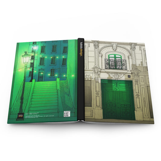 Night walking (green) - Fight for the light (green) - Paris Art Journal No.1