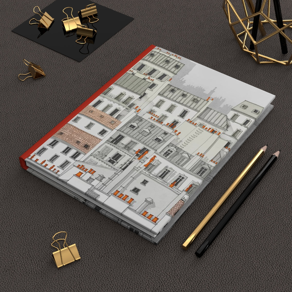 Rue St Croix & Paris Montmartre (white) - Paris Art Journal No.38