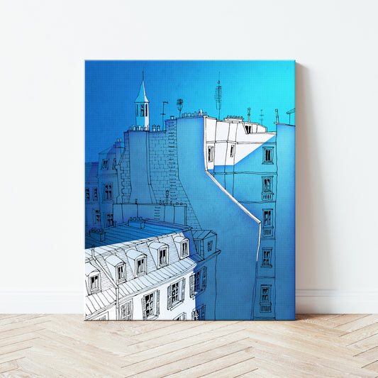 In an old house in Paris - Canvas Art Print