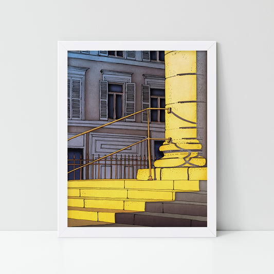 Bonjour Paris - Framed Art Print