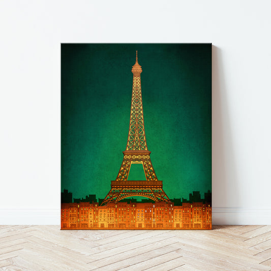Paris by night - Canvas Art Print