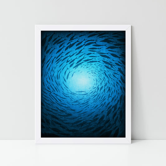 Mysteries of the deep - Framed Art Print