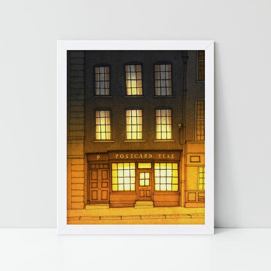 London, Postcard Teas - Framed Art Print