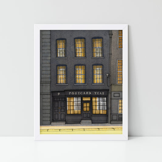 London, Postcard Teas - Framed Art Print