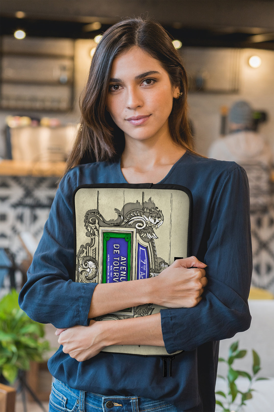 Avenue de Tourville - Illustrated Laptop Sleeve