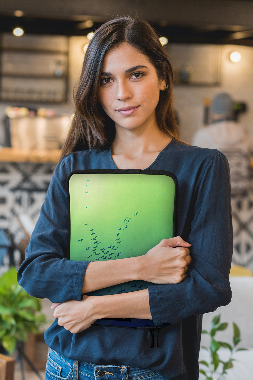 Awakening (green) - Illustrated Laptop Sleeve