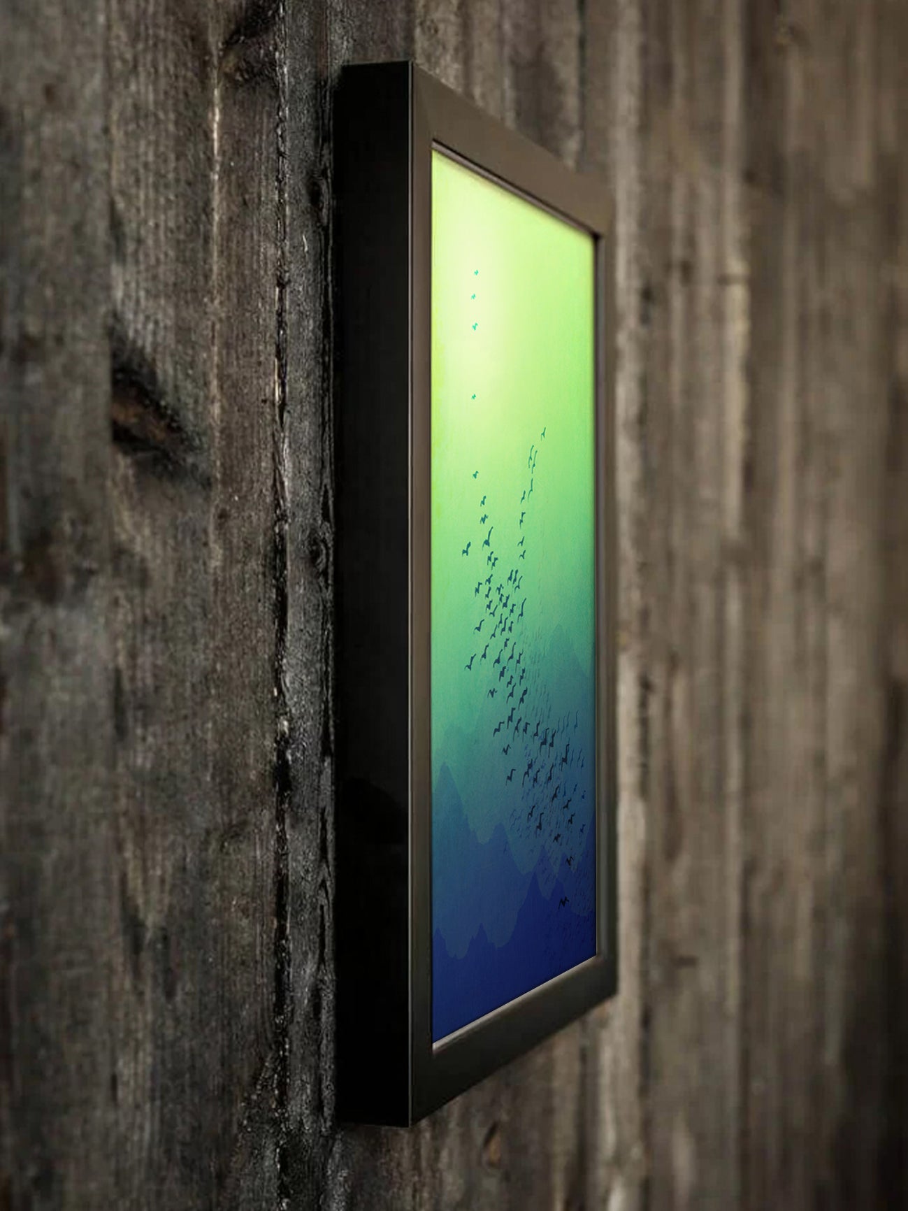 Awakening (green) - Framed Art Print