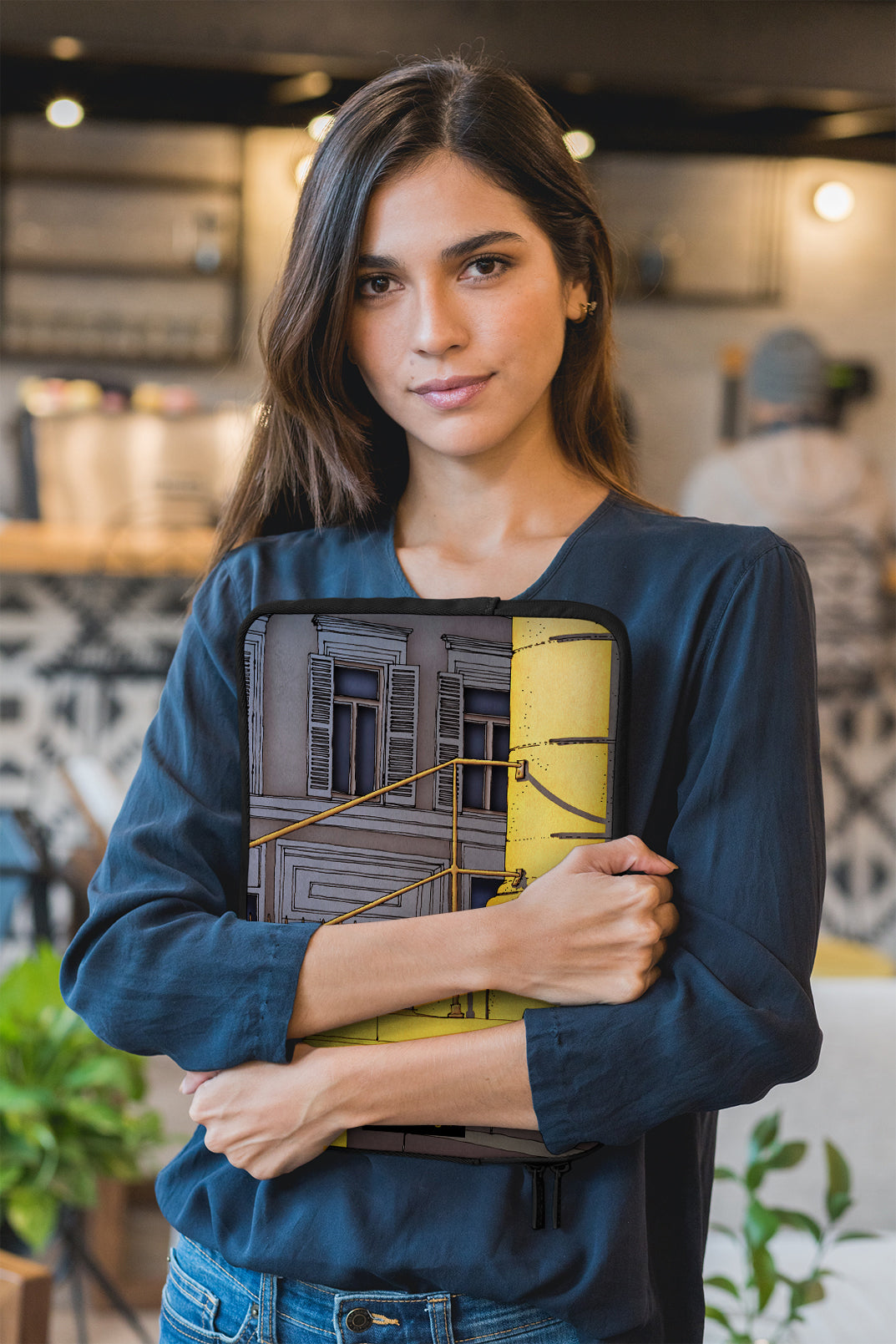 Bonjour Paris - Illustrated Laptop Sleeve