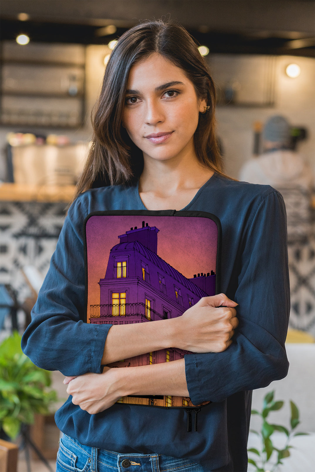 Boulevard de Magenta - Illustrated Laptop Sleeve