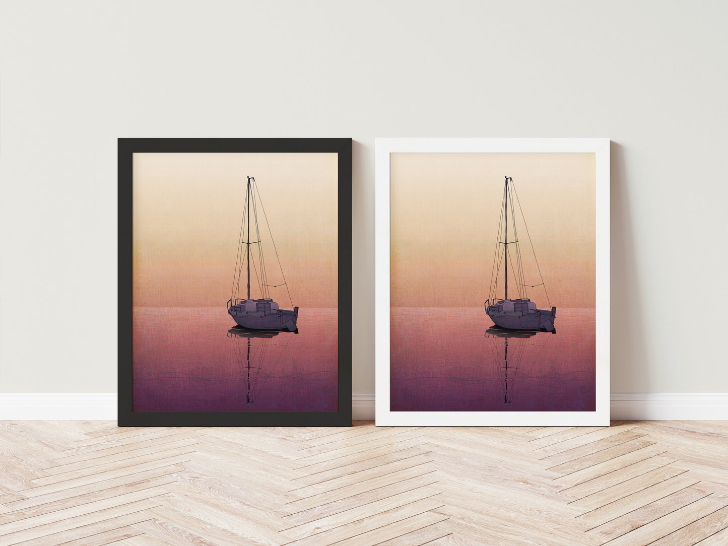 Calm waters - Framed Art Print