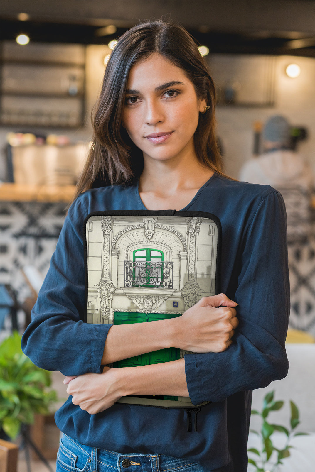 Fight for the light (green) - Illustrated Laptop Sleeve