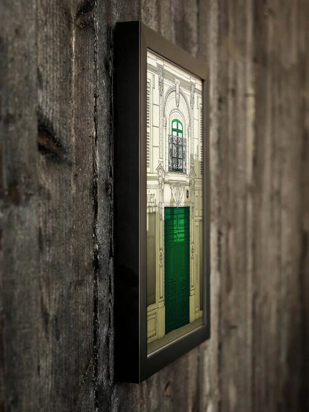 Fight for the light (green) - Framed Art Print