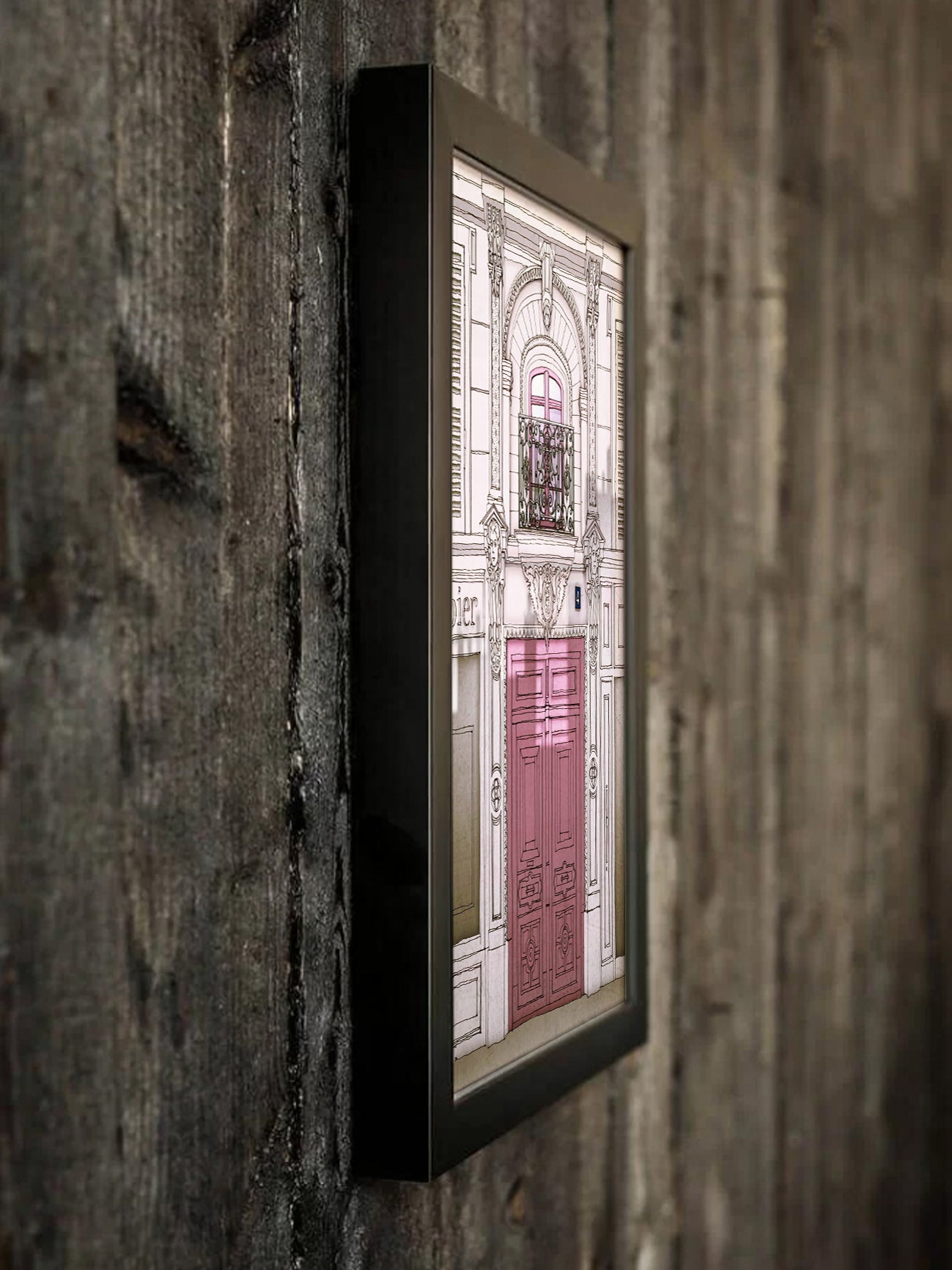 Fight for the light (rose) - Framed Art Print