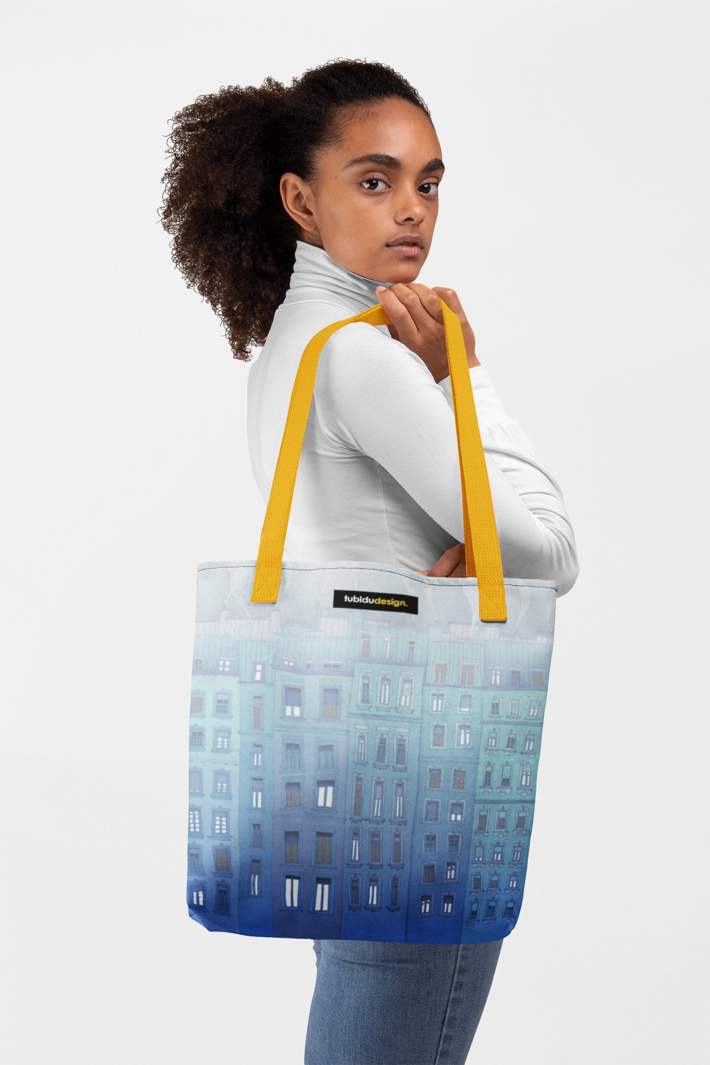 Foggy day in Paris - Illustrated Tote bag