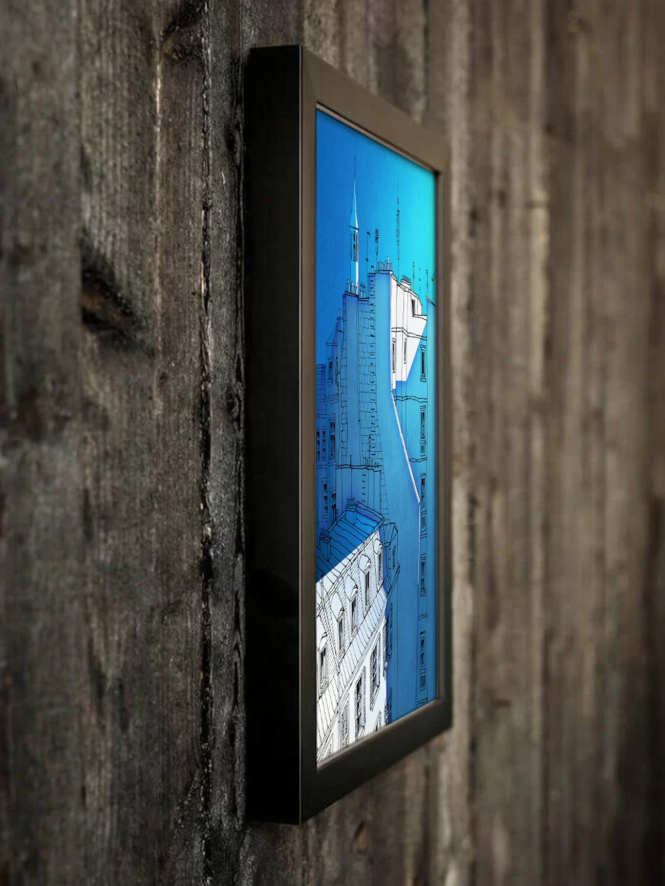 In an old house in Paris - Framed Art Print