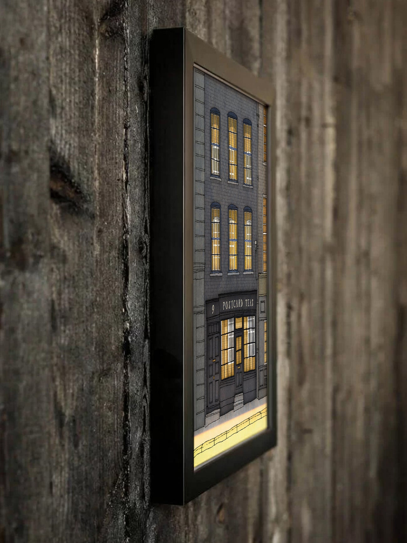 London, Postcard Teas - Framed Art Print