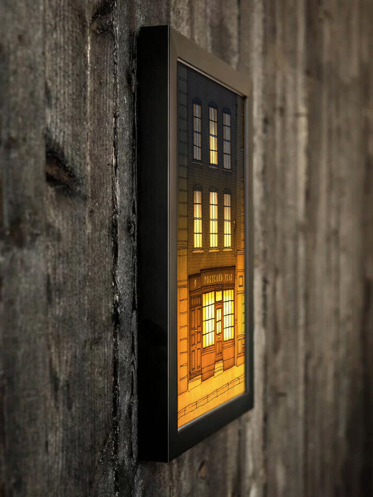 London, Postcard Teas - Framed Art Print