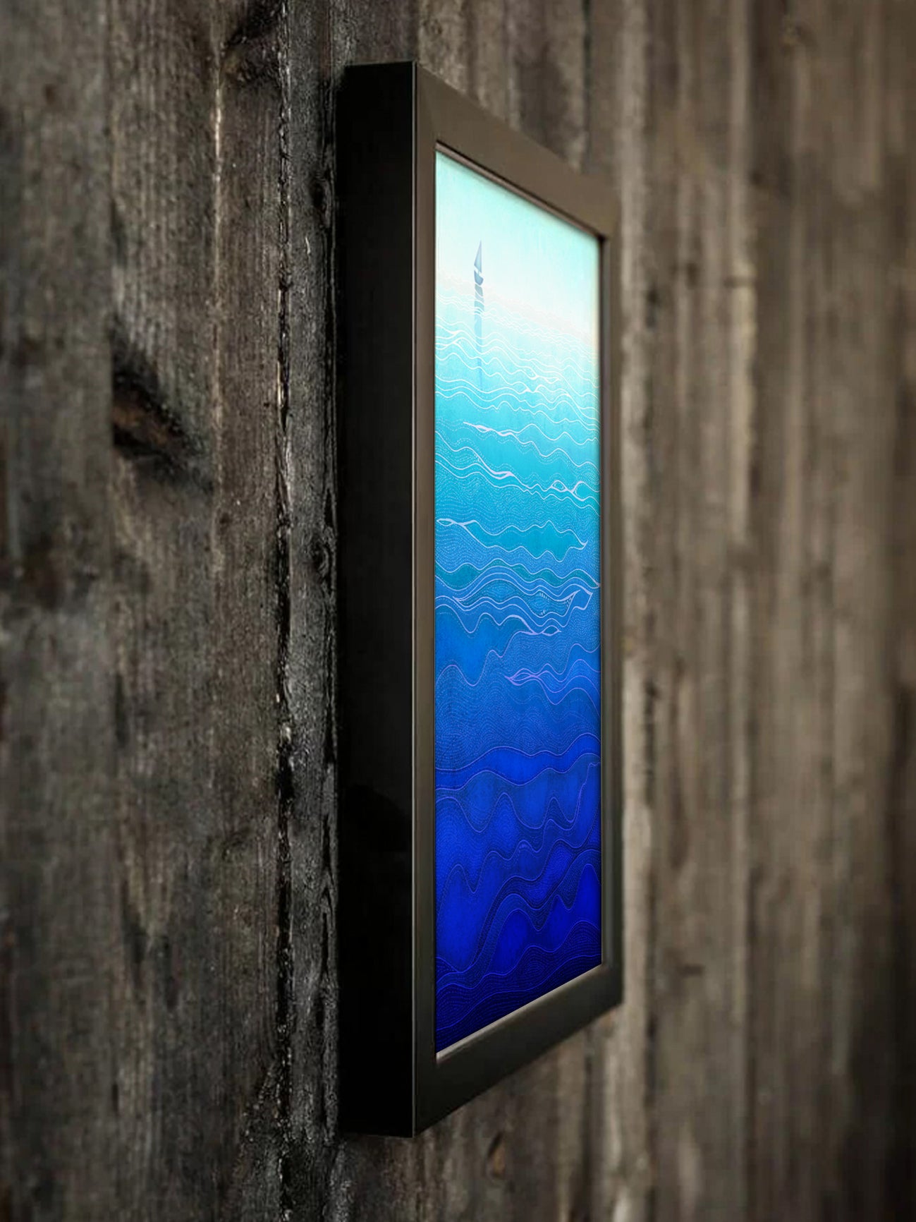 Lonely way - Framed Art Print