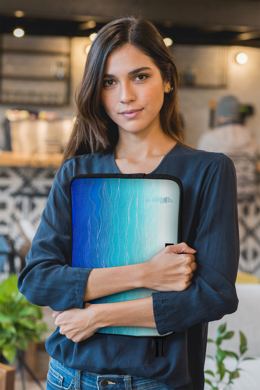 Lonely way - Illustrated Laptop Sleeve