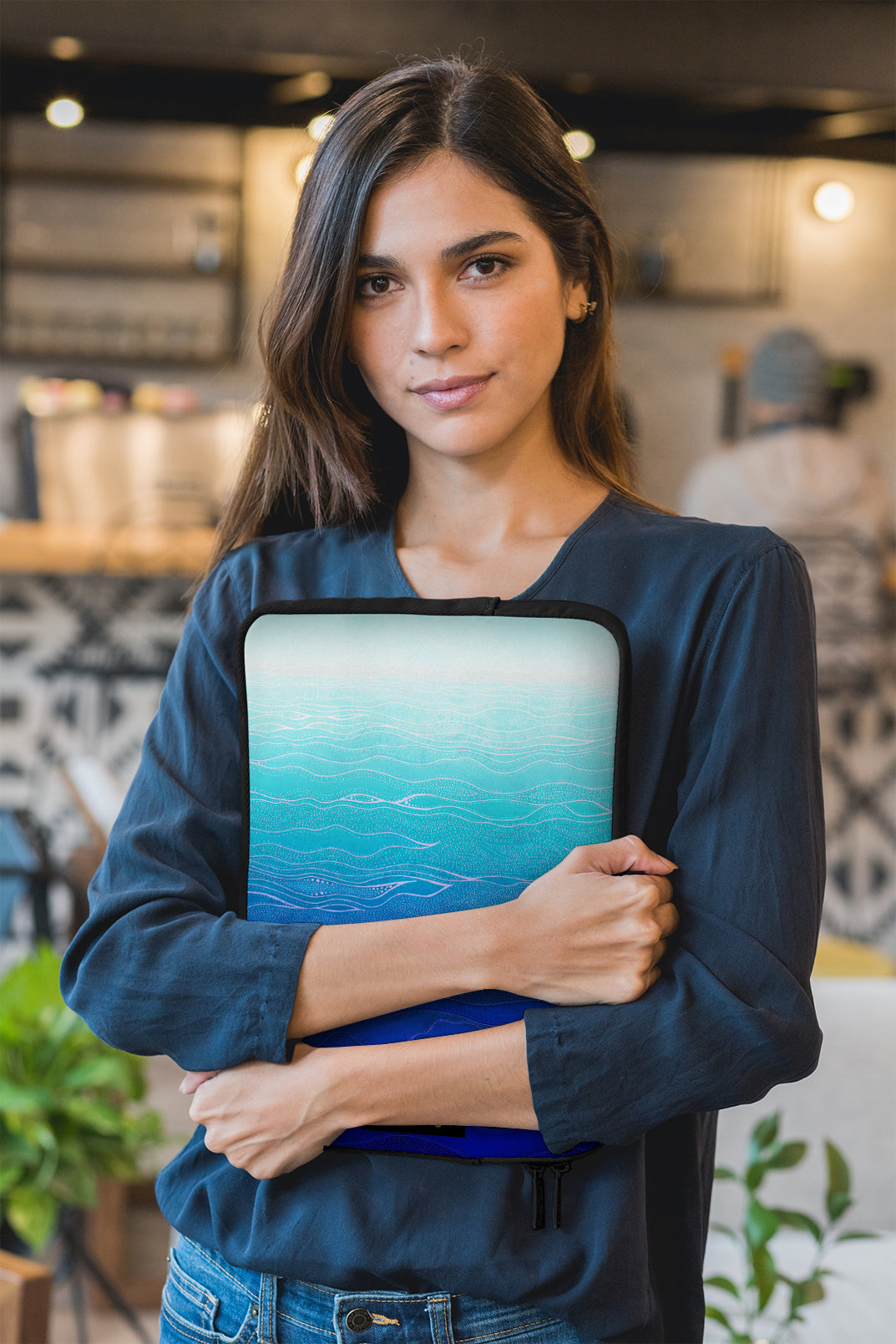 Lonely way - Illustrated Laptop Sleeve