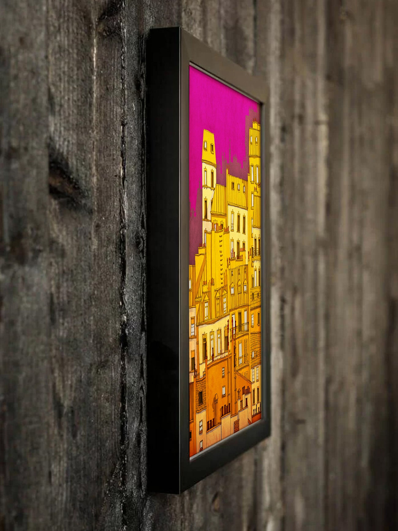 Paris, Montmartre (colored version) - Framed Art Print