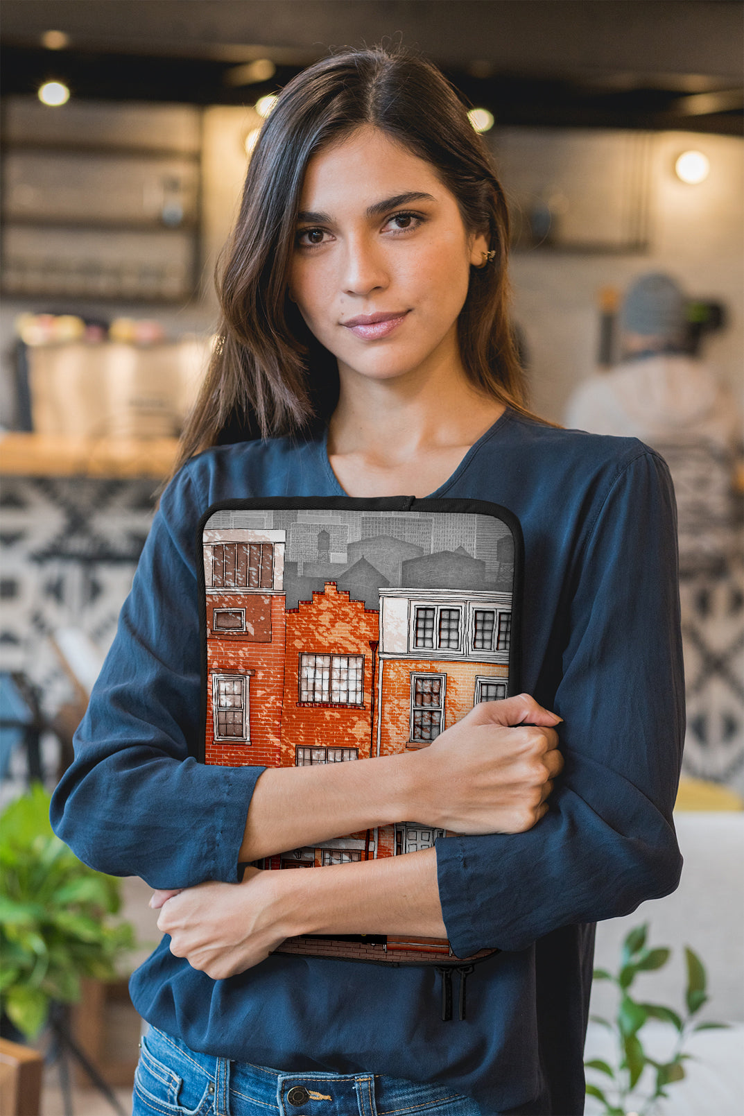 New York West Village - Illustrated Laptop Sleeve