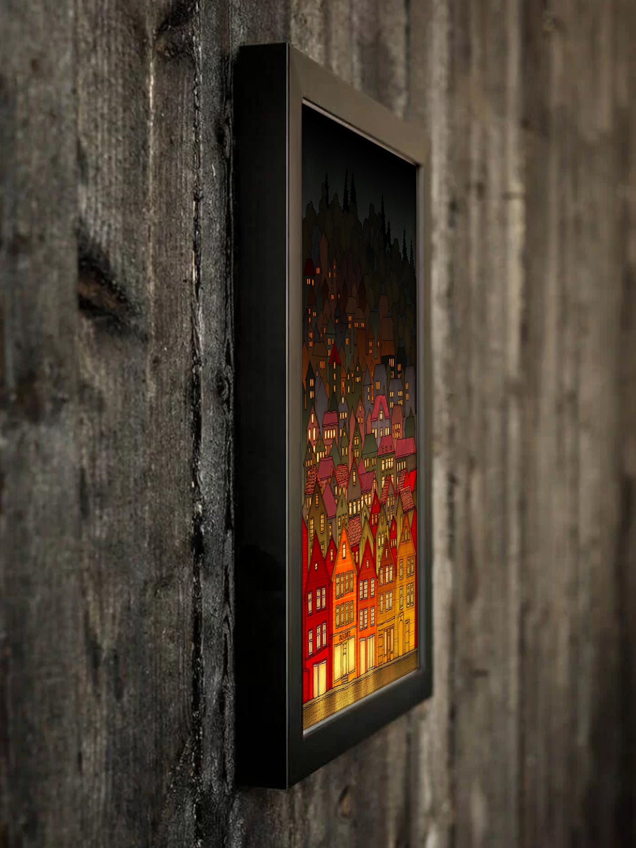 Norway. Bergen - Framed Art Print