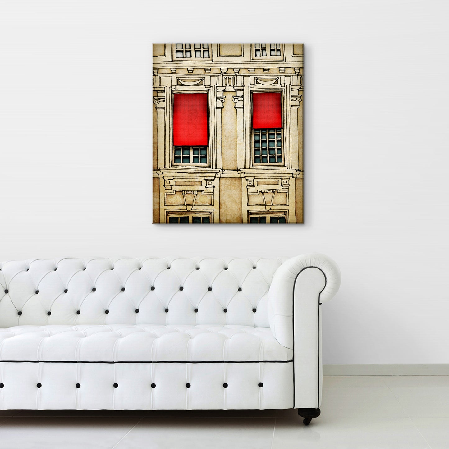Paris centre - Canvas Art Print