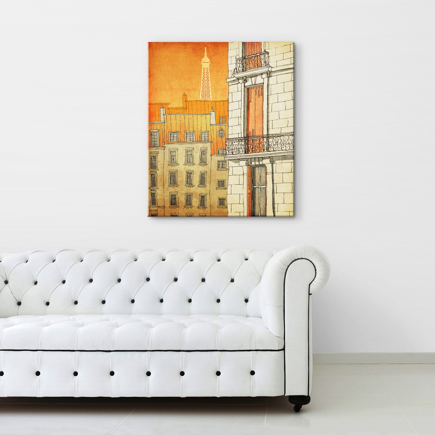 Paris windows - Canvas Art Print