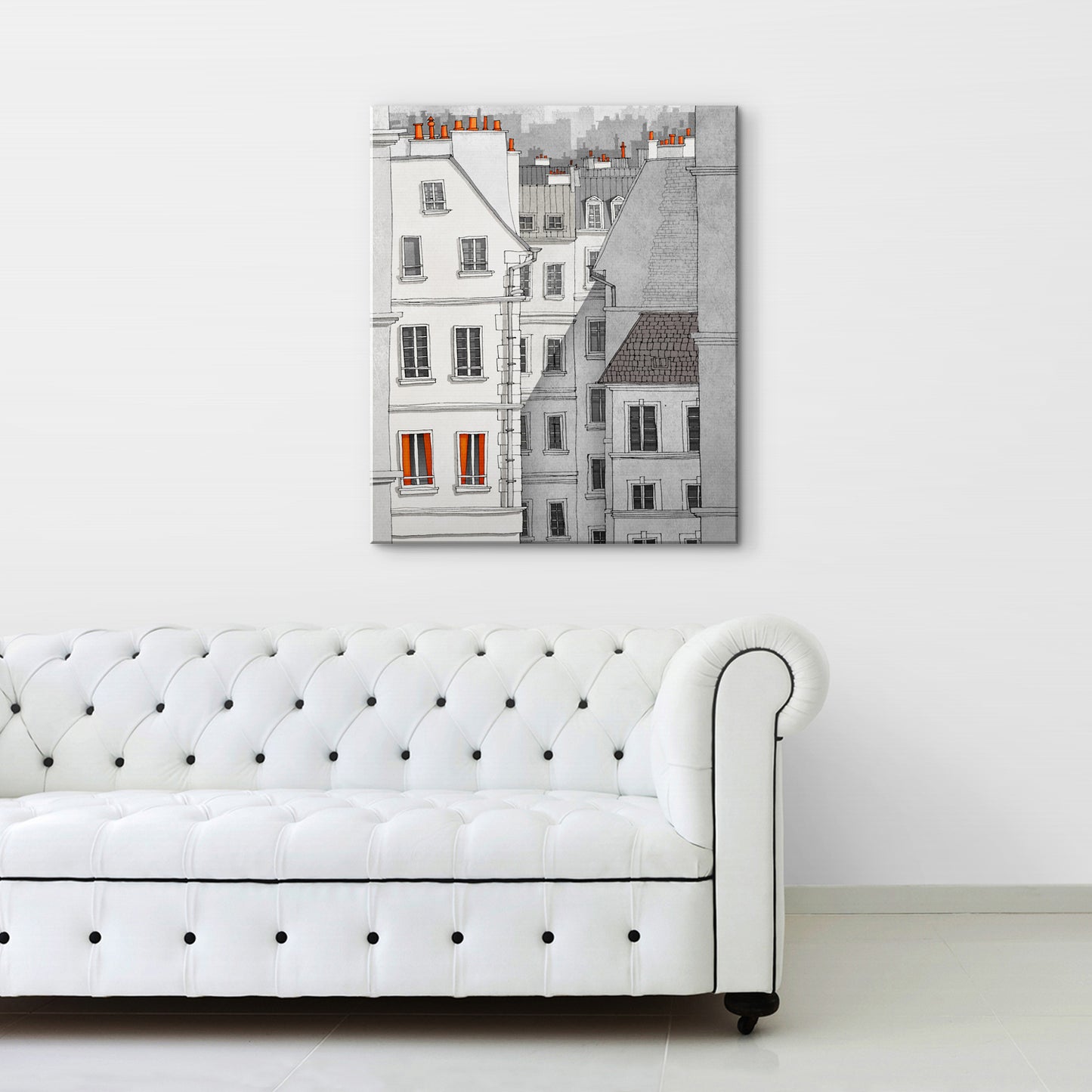 Paris, Rue St Croix - Canvas Art Print