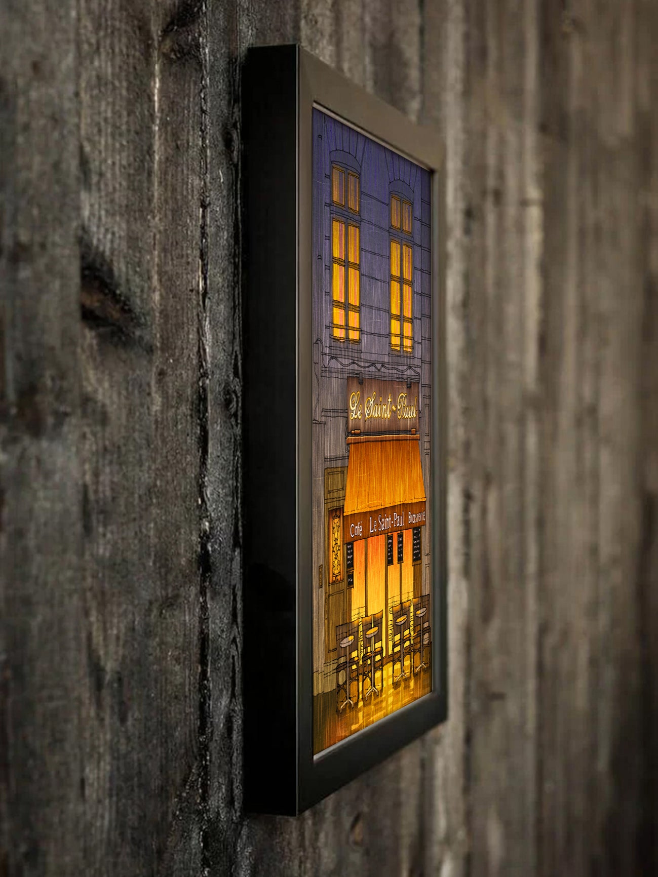 Rainy day - Framed Art Print