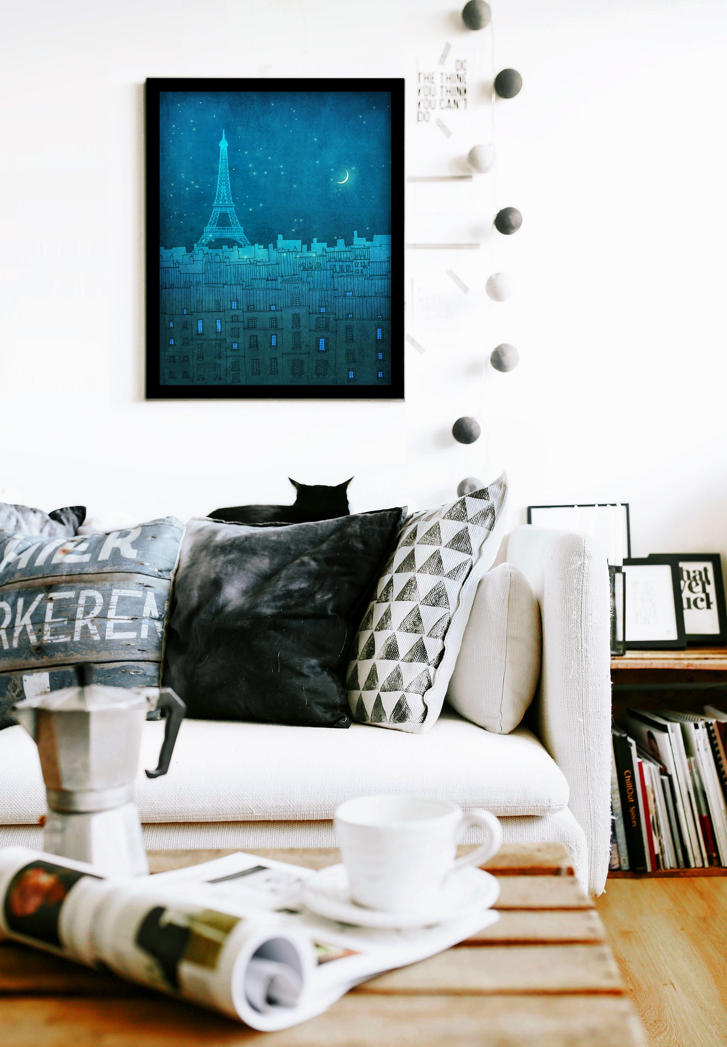 The Eiffel tower in Paris - Framed Art Print