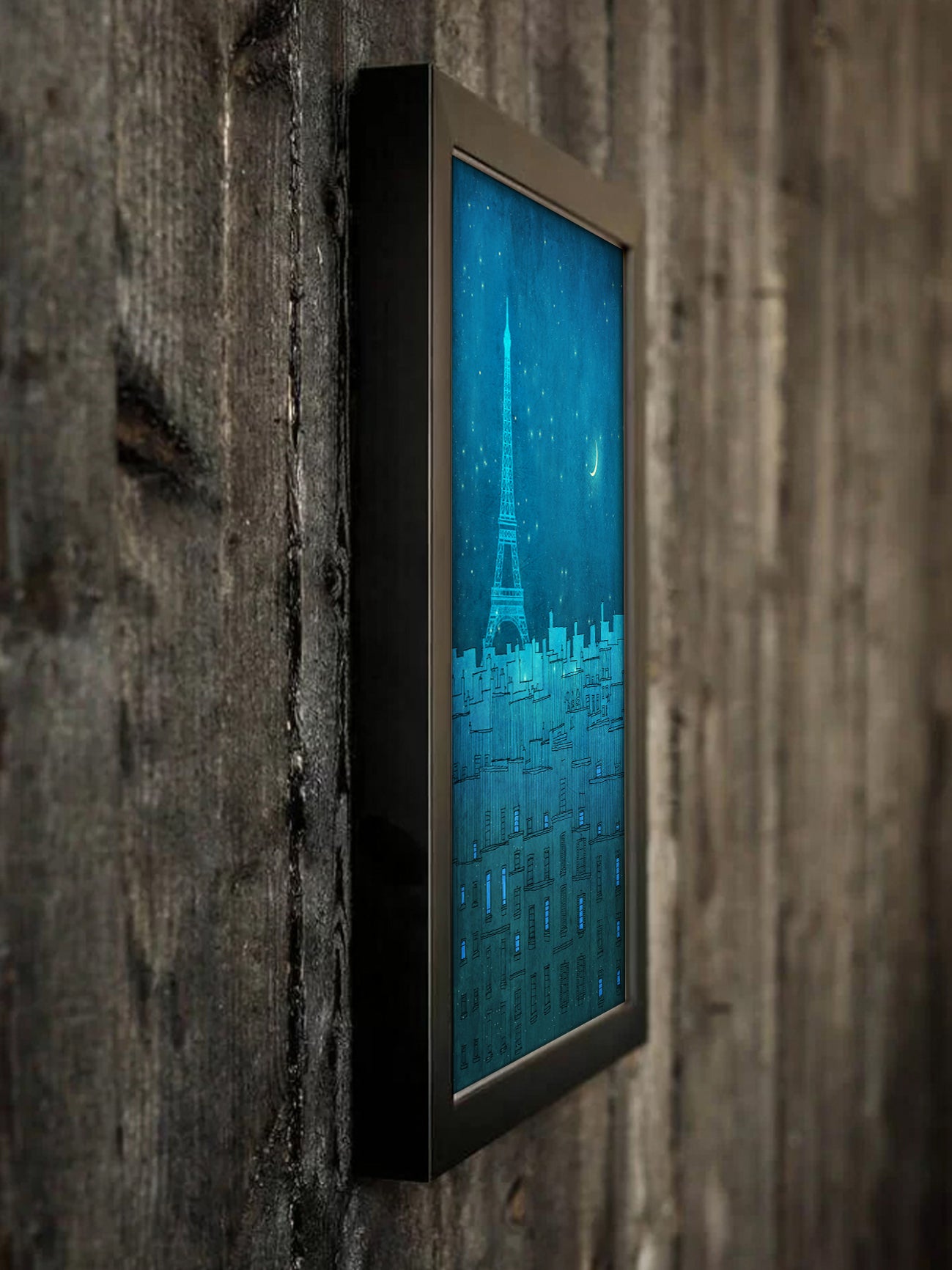 The Eiffel tower in Paris - Framed Art Print