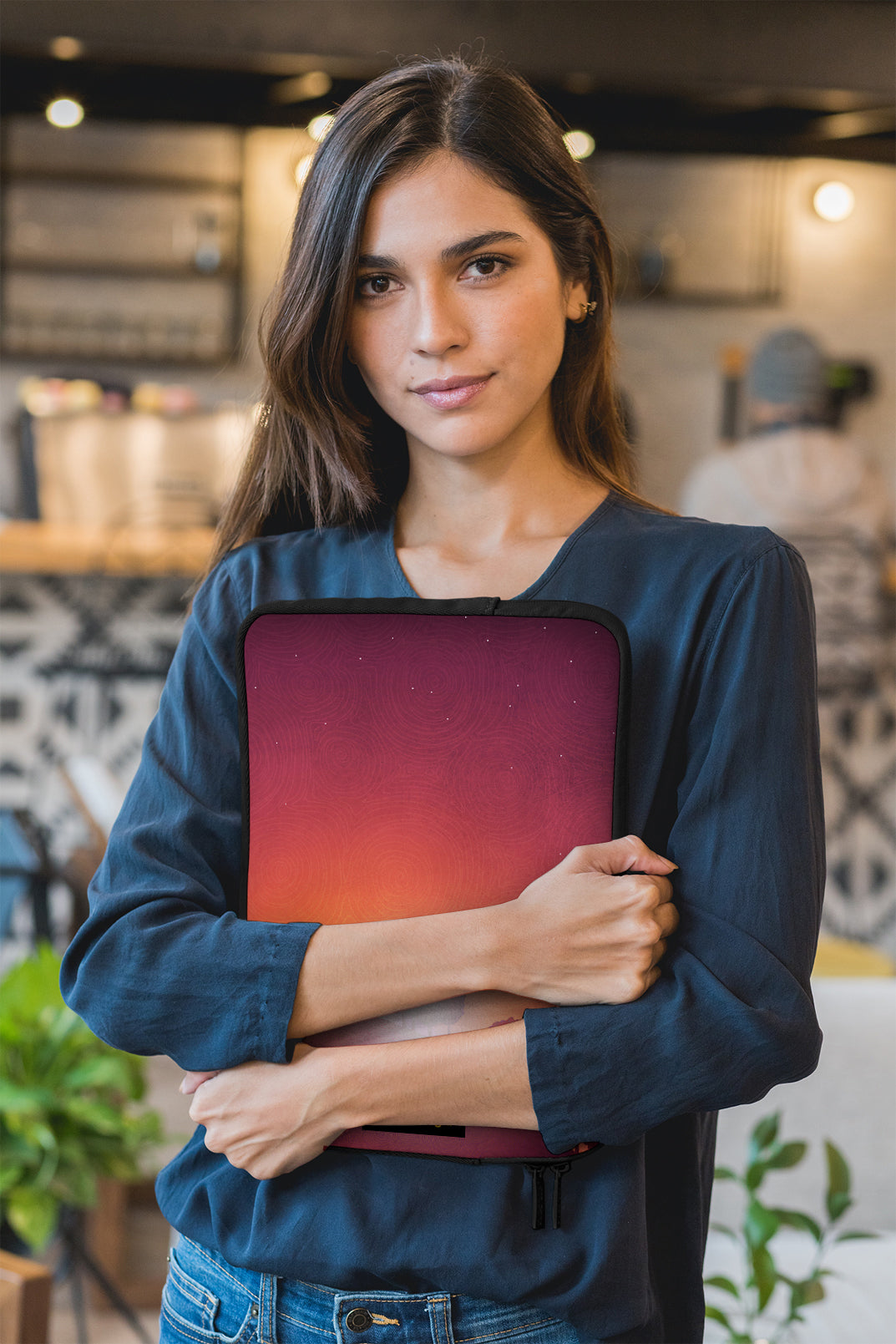 First streak of dawn (red) - Illustrated Laptop Sleeve