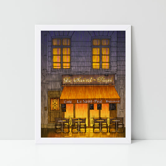 Rainy day - Framed Art Print