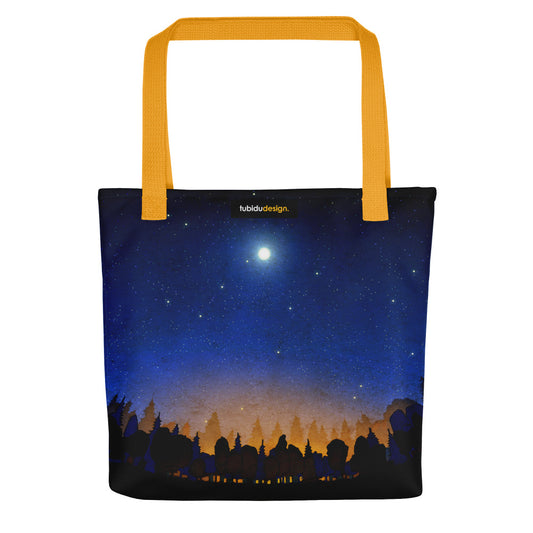The secret of the night forest - Illustrated Tote bag