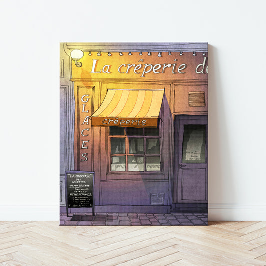 Closing time (purple) - Canvas Art Print